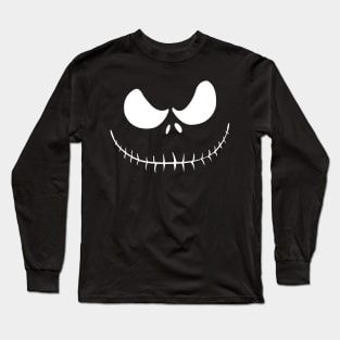 Skellington Face Long Sleeve T-Shirt